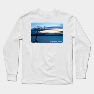 Blue Sunset over Loch Lomond Long Sleeve T-Shirt